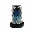 Pemberly Row Matte Black Brass Bathroom Faucet with Blue Glass Handles