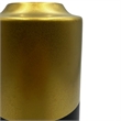 Pemberly Row 11-inch Tall Black and Gold Modern Ceramic Vase