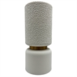 Pemberly Row 12-inch Tall Modern Ceramic Flower Vase in White