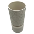 Pemberly Row 12-inch Tall Modern Ceramic Flower Vase in White