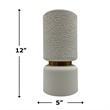 Pemberly Row 12-inch Tall Modern Ceramic Flower Vase in White