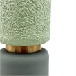 Pemberly Row 12-inch Tall Modern Ceramic Flower Vase in Green