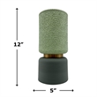 Pemberly Row 12-inch Tall Modern Ceramic Flower Vase in Green