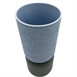 Pemberly Row 12-inch Tall Modern Ceramic Flower Vase in Blue