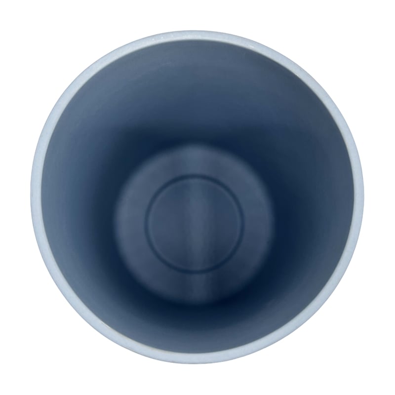 Pemberly Row 12-inch Tall Modern Ceramic Flower Vase in Blue