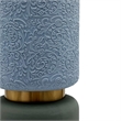 Pemberly Row 12-inch Tall Modern Ceramic Flower Vase in Blue