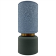Pemberly Row 12-inch Tall Modern Ceramic Flower Vase in Blue