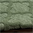 Pemberly Row Contemporary Easy Care Green Fabric Area Rug (4'x6')