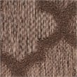 Pemberly Row Contemporary Easy Care Brown Fabric Area Rug (6'x9')