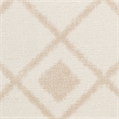 Pemberly Row Transitional Ivory Beige Fabric Bohemian Area Rug (5'x7')