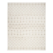 Pemberly Row Transitional Ivory Beige Fabric Bohemian Area Rug (5'x7')