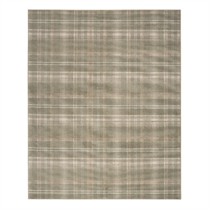 Pemberly Row 63&quotx87&quot Indoor Polypropylene Fabric Rug in Olive Green