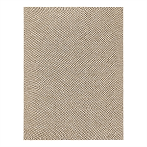 Pemberly Row Contemporary 96&quotx120&quot Polypropylene Fabric Rug in Natural