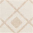 Pemberly Row Transitional Ivory Beige Fabric Bohemian Area Rug (8'x10')