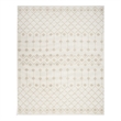 Pemberly Row Transitional Ivory Beige Fabric Bohemian Area Rug (8'x10')