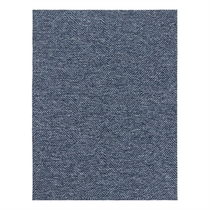 Pemberly Row 108&quotx144&quot Polypropylene Fabric Rug in Navy Blue