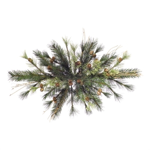 Pemberly Row Traditional 24&quot Mixed Country Pine Swag 38 Tips