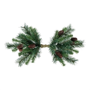 Pemberly Row Traditional Decorative 32-inch Swag with Cones 62 Tips