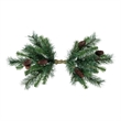 Pemberly Row Traditional Decorative 32-inch Swag with Cones 62 Tips
