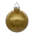 Pemberly Row Traditional Decorative 4-inch Gold Glitter Clear Ball 6/Bag