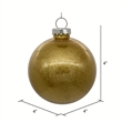Pemberly Row Traditional Decorative 4-inch Gold Glitter Clear Ball 6/Bag