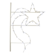 Pemberly Row Metal Star Decoration with 35 LED Lights in Pure White