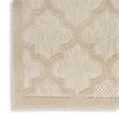 Pemberly Row Contemporary Easy Care 9'x12' Cream Fabric Area Rug