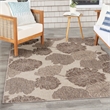 Pemberly Row Home Garden Oasis 6'x9' Fabric Natural Area Rug