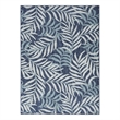 Pemberly Row Contemporary Home Garden Oasis 5'x7' Fabric Navy Area Rug