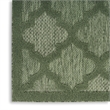 Pemberly Row Easy Care Green Fabric Modern Area Rug (8'x10')