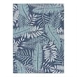 Pemberly Row Contemporary Home Garden Oasis 6'x9' Fabric Navy Area Rug