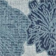 Pemberly Row Contemporary Home Garden Oasis 6'x9' Fabric Blue Area Rug