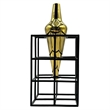 Pemberly Row Contemporary 11-inch Tall Amphora Cage Vase for Flowers