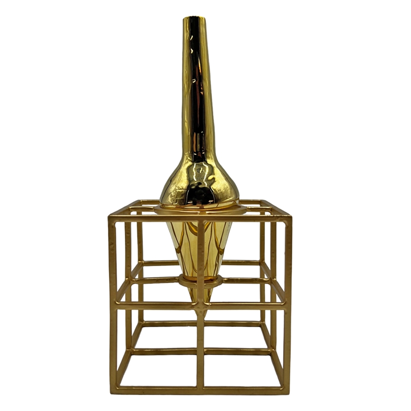 Pemberly Row Contemporary 9-inch Tall Amphora Cage Vase for Flowers