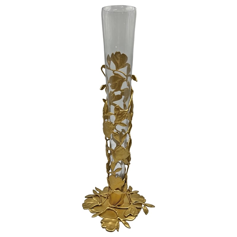 Pemberly Row Contemporary 19-inch High Tulip Cone Vase for Flowers