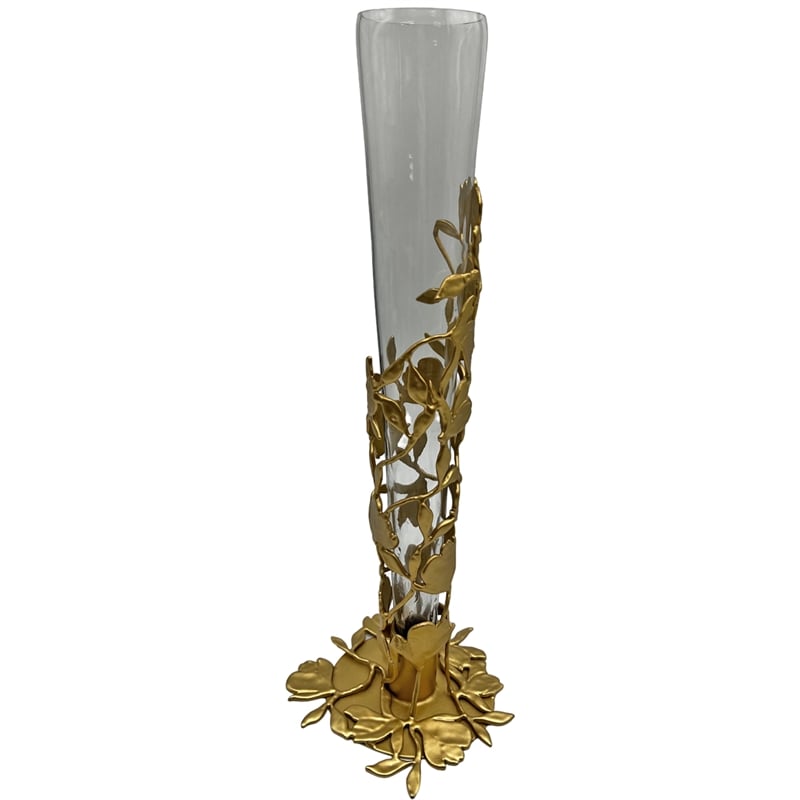 Pemberly Row Contemporary 19-inch High Tulip Cone Vase for Flowers