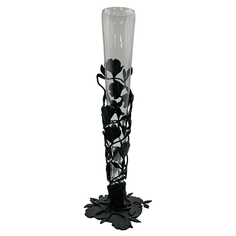 Pemberly Row Contemporary 19-inch High Tulip Cone Vase for Flowers