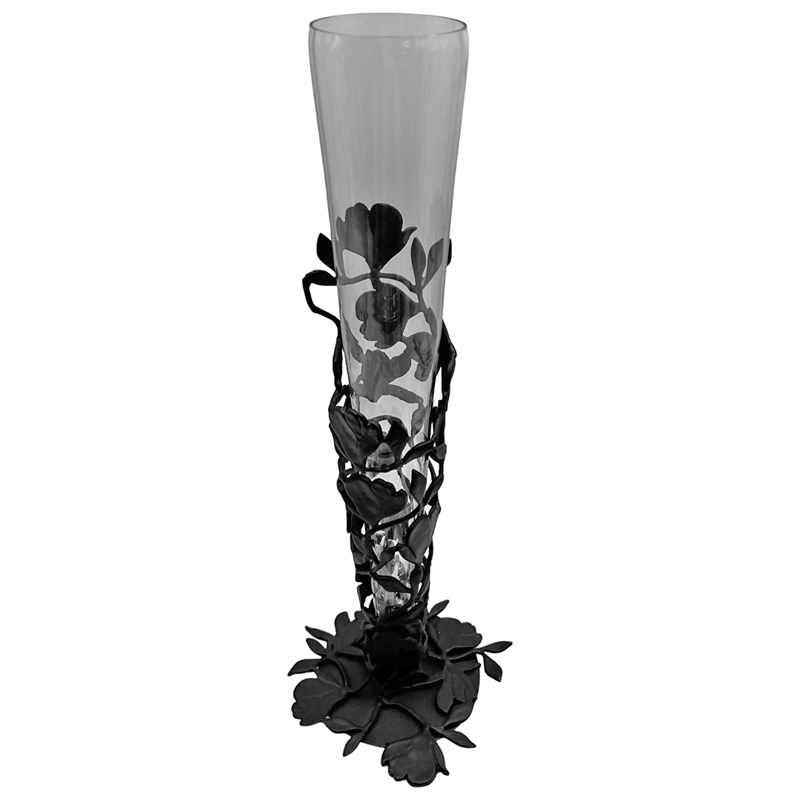 Pemberly Row Contemporary 19-inch High Tulip Cone Vase for Flowers