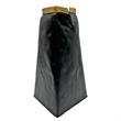 Pemberly Row Modern / Contemporary 12-inch Tall Aluminum Black Vase