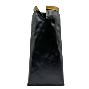 Pemberly Row Modern / Contemporary 12-inch Tall Aluminum Black Vase