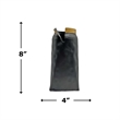 Pemberly Row Modern / Contemporary 8-inch Tall Aluminum Black Vase