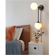 Pemberly Row Duo Modern Contemporary LED Wall Sconce Matte Black
