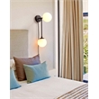 Pemberly Row Duo Modern Contemporary LED Wall Sconce Matte Black