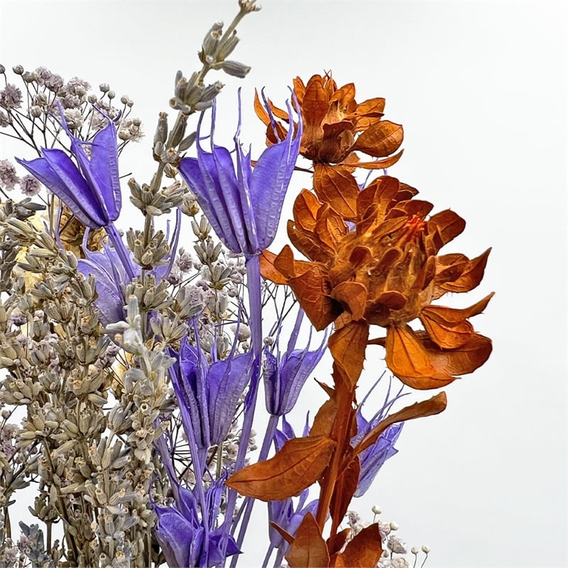 Pemberly Row 10-inch High Real Preserved Mixed Bouquets in Small Size