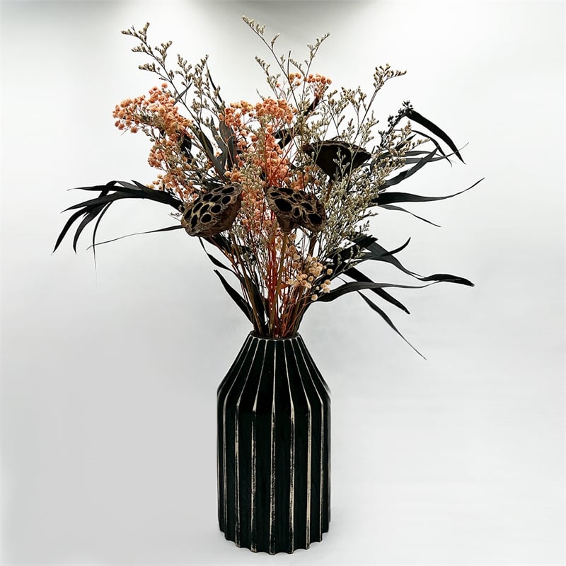 Pemberly Row 14-inch High Real Preserved Mixed Bouquets in Medium Size