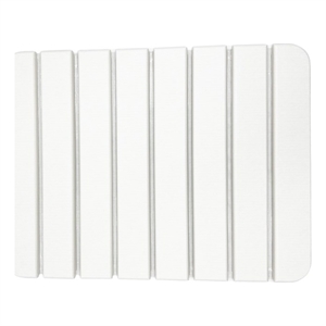 Pemberly Row Super Absorbent 16x12&quot White Diatomaceous Stone Small Bathroom Mat