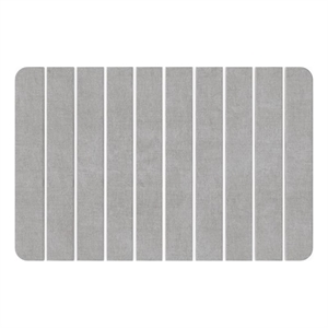 Pemberly Row 24x15&quot Gray Diatomaceous Stone Medium Bathroom Mat
