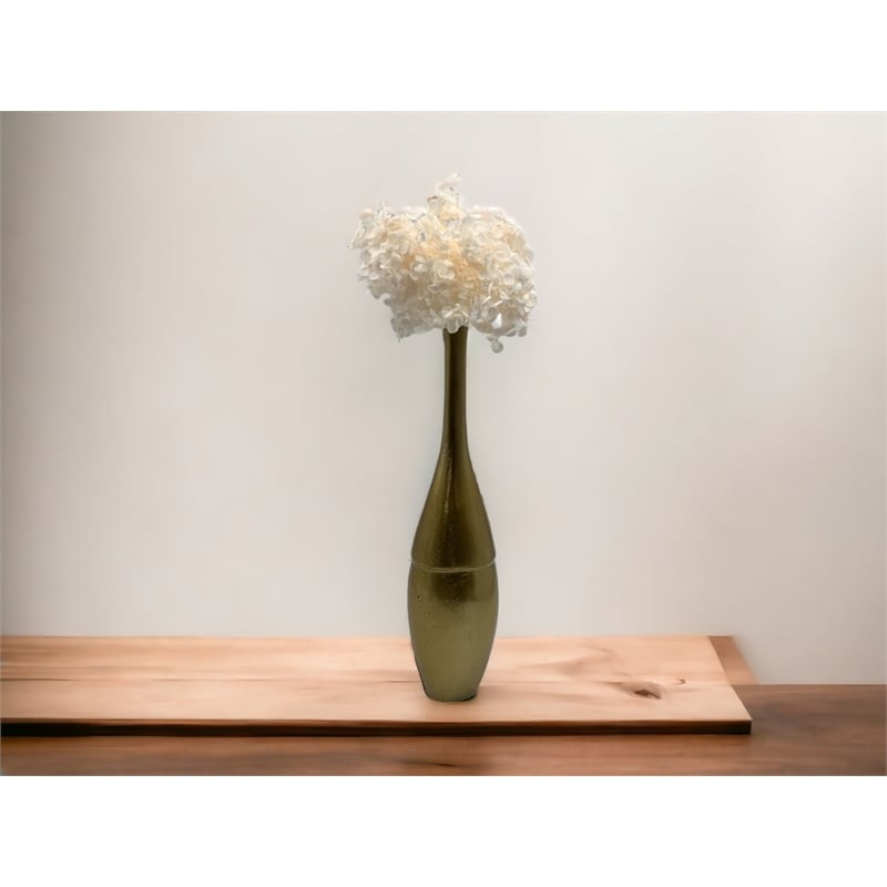 Pemberly Row Traditional Decorative Preserved Hydrangea Box in Pink