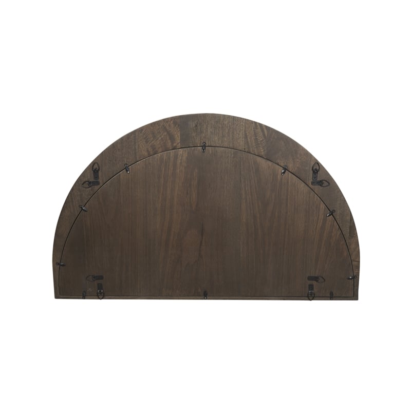 Pemberly Row Modern / Contemporary Dark Brown Wood Small Mirror
