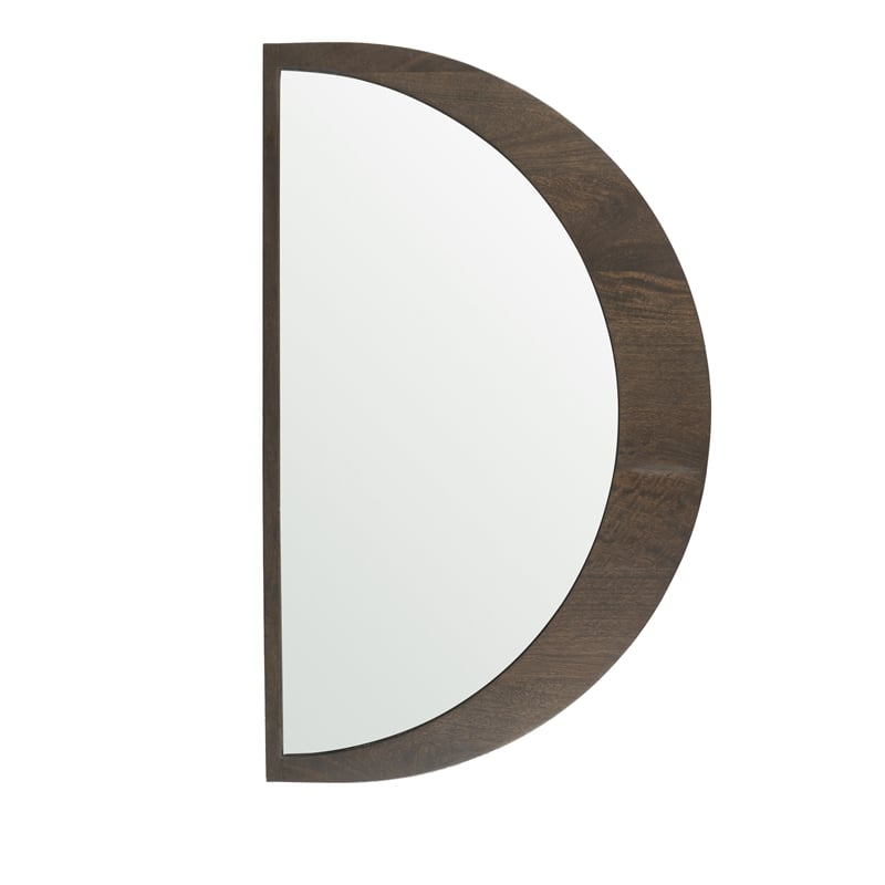 Pemberly Row Modern / Contemporary Dark Brown Wood Small Mirror